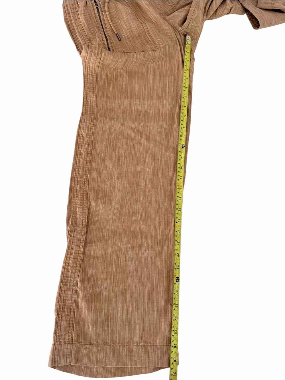 ATHLETA Cabo Linen Textured Wide Leg Pants Terracotta Resort size 4 - Picture 12 of 13